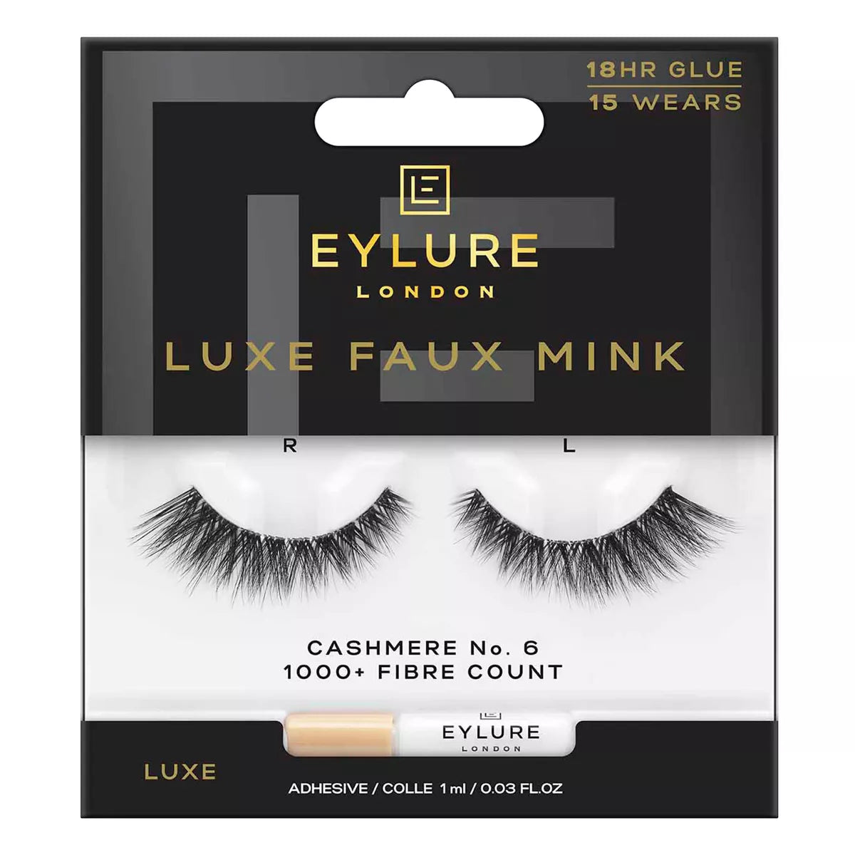 Eylure Luxe Cashmere No. 6 False Eyelashes - 1Pr