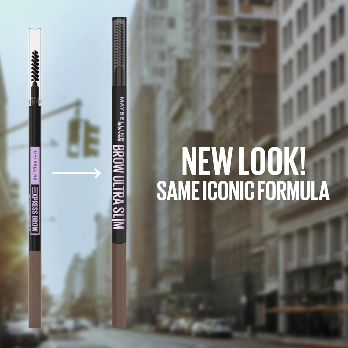 Express Brow Ultra Slim Eyebrow Makeup, Brow Pencil with Precision Tip and Spoolie for Defined Eyebrows, Soft Brown 255, 1 Count