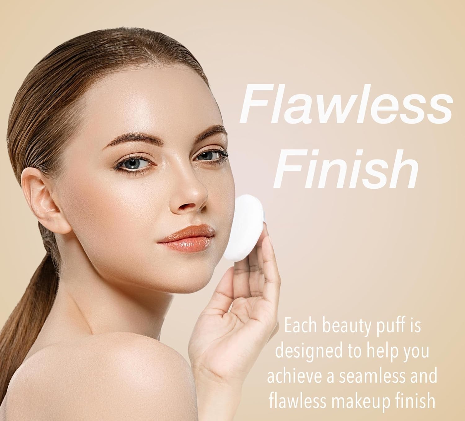 8Pc round Beauty Buff Blender Set - Flawless Finish Makeup Sponges