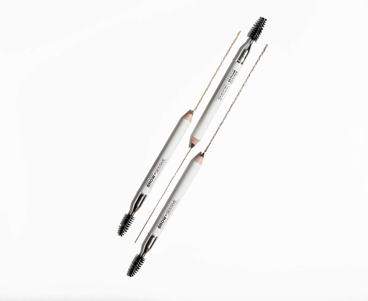Brow-Sessive Brow Pencil, Ultra-Precise Dual Ended Spoolie Brush for Perfect Buidlable Blendable Shaping, Natural Lasting Shades for Every Brow, Cruelty-Free & Vegan - Taupe(Packaged)