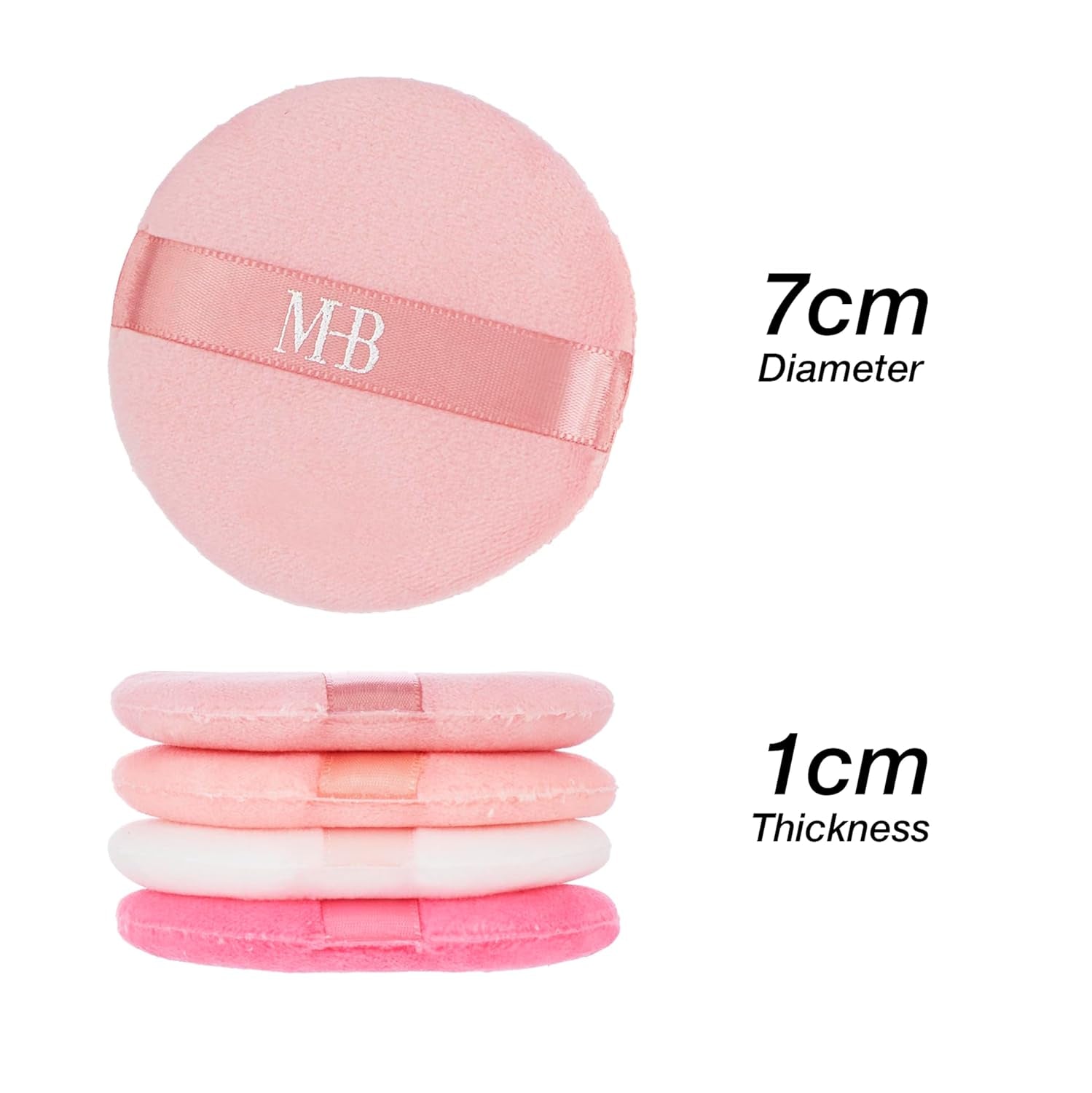 8Pc round Beauty Buff Blender Set - Flawless Finish Makeup Sponges