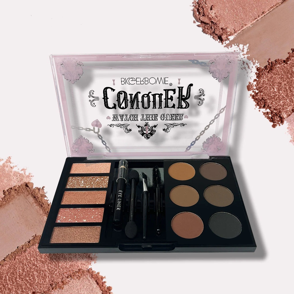 Eyebrow Enhancers Cream Powder Palette,Eyebrow Powder and Eyebrow Card