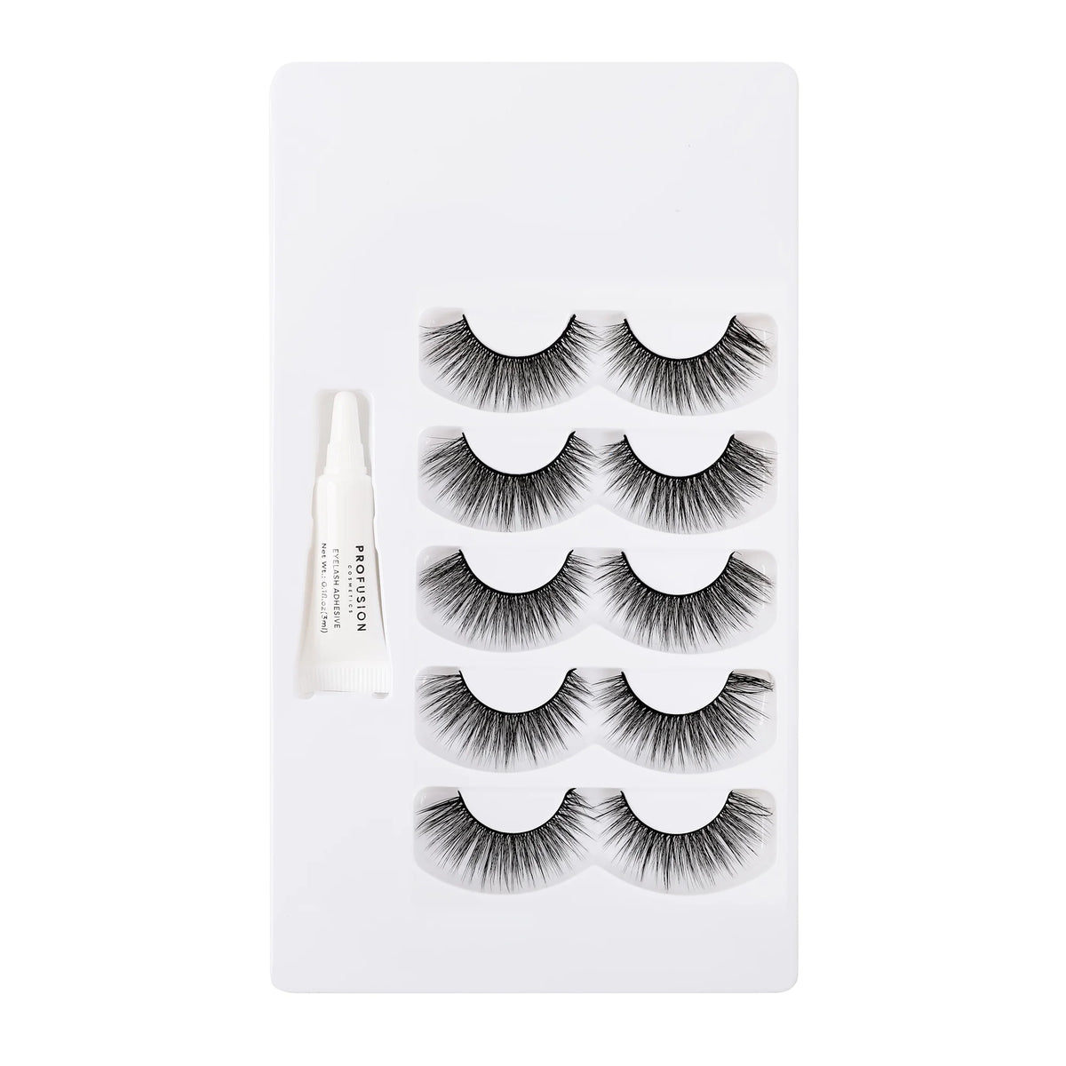 (2 Pack)  Cosmetics Iconic 3D Faux Mink Black Eyelashes 5 Pair- Blow Them