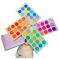 60 Colors Eyeshadow Palette 4 in 1 Color Board, Matte Glitter Shimmer