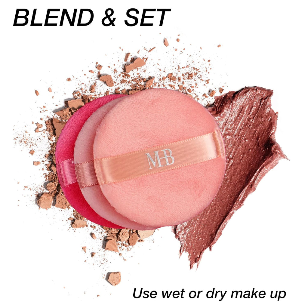 8Pc round Beauty Buff Blender Set - Flawless Finish Makeup Sponges
