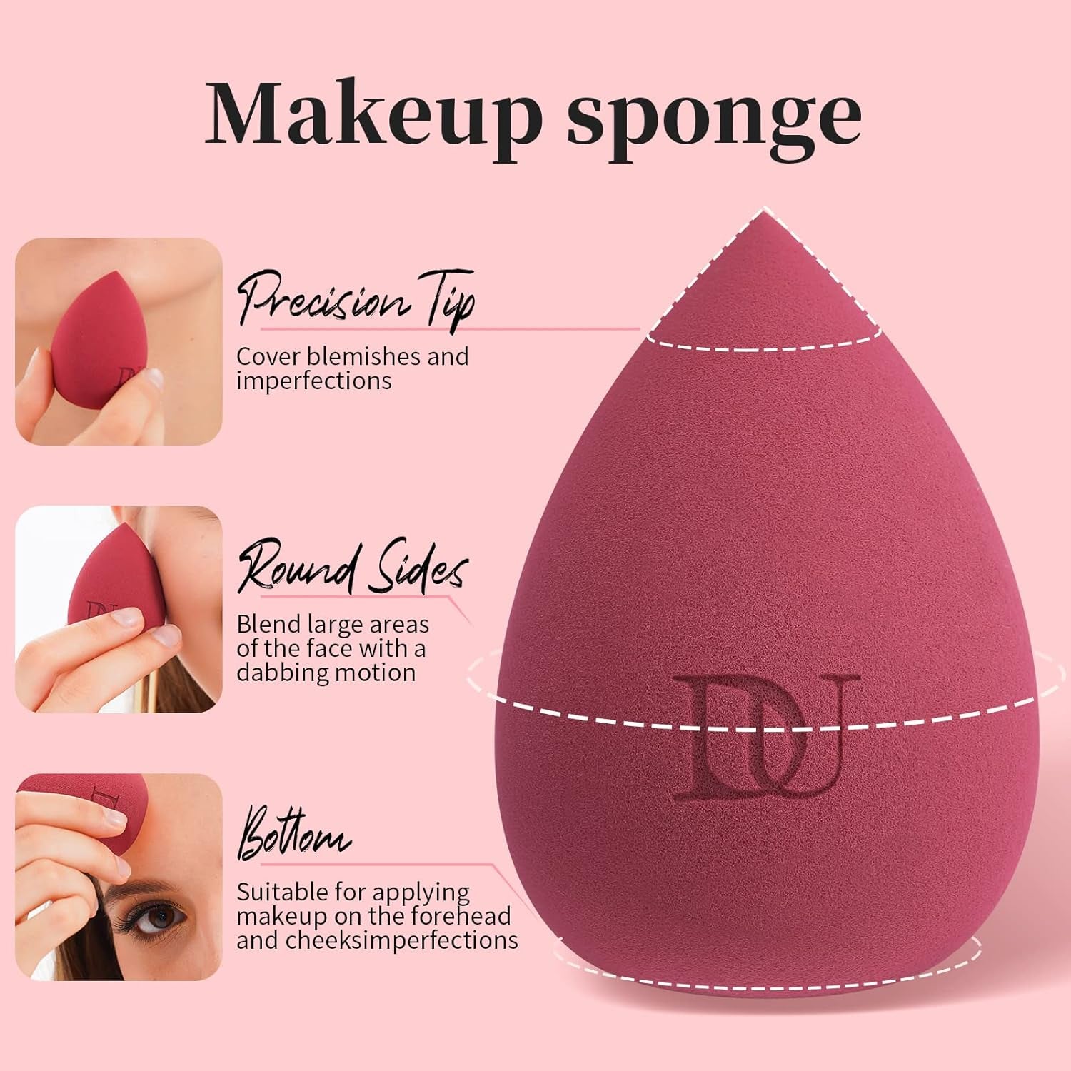 Makeup Sponges Makeup Blender Sponge for Blending Liquid Foundations, Powders and Creams