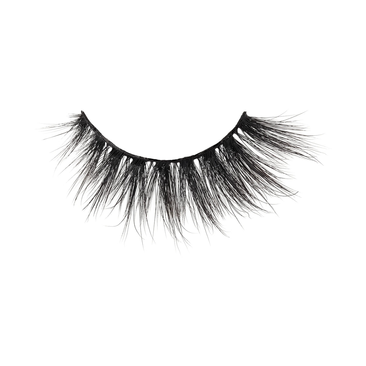 Lash Couture Matte Black Faux Mink False Eyelashes, Strip Lashes, Matte Twill, Black, 4 Pairs
