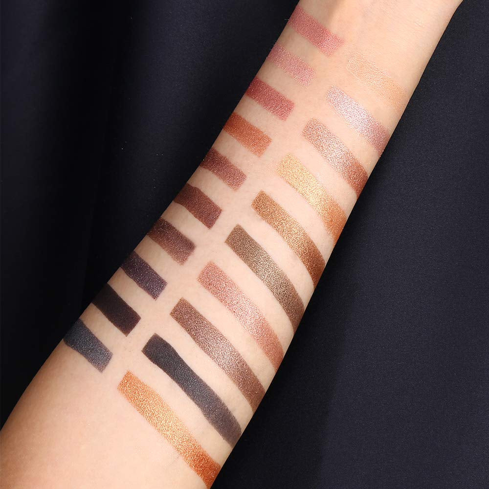 Luxury Gathering Neutral Eyeshadow Makeup Palette, Naked Shimmer Matte Metallic Glitter Subtle Eyes Shadow,High Pigmented Nudes Creamy Smokey Pallet Set