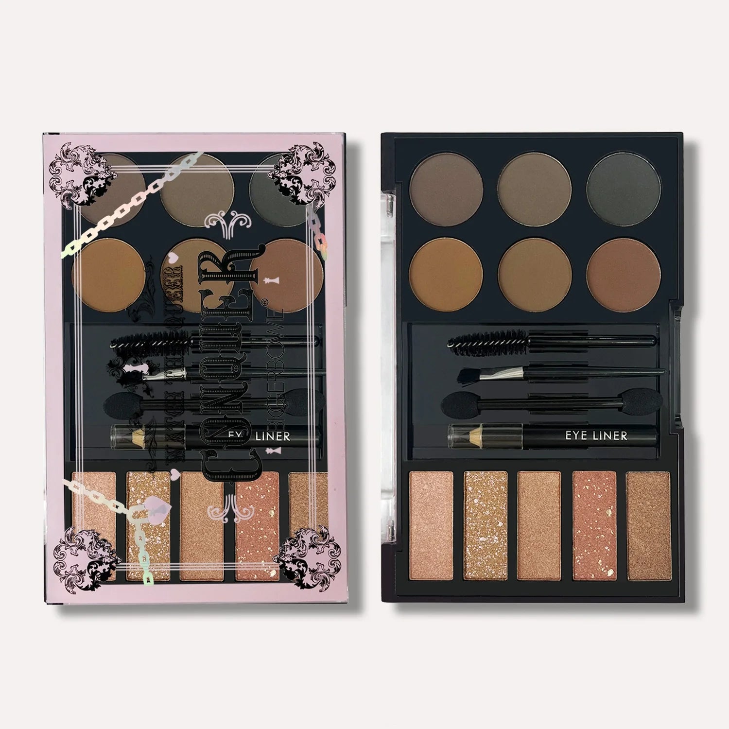 Eyebrow Enhancers Cream Powder Palette,Eyebrow Powder and Eyebrow Card